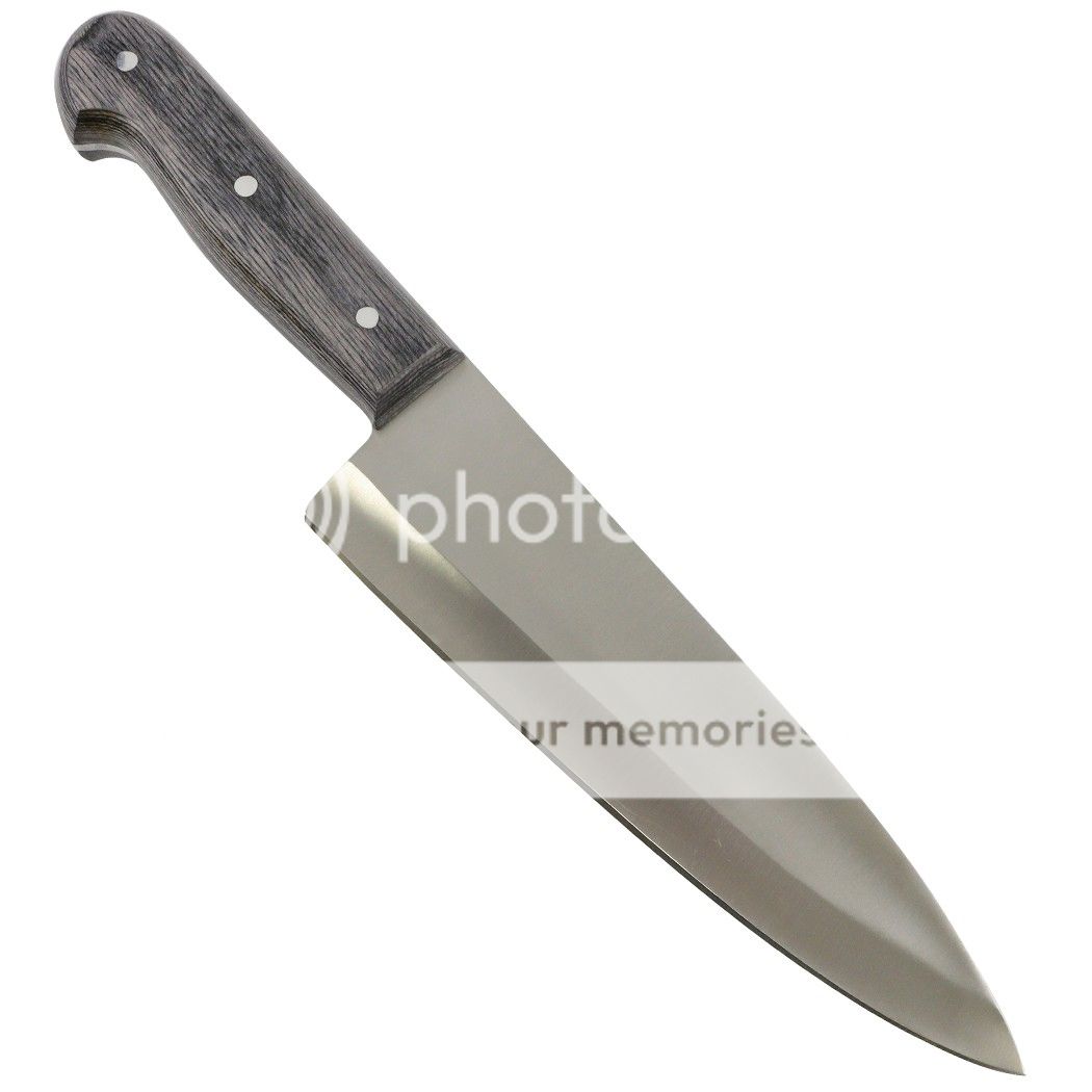 13.5" STAINLESS STEEL CHEF KNIFE WOOD HANDLE Chopper Butcher Full Tang